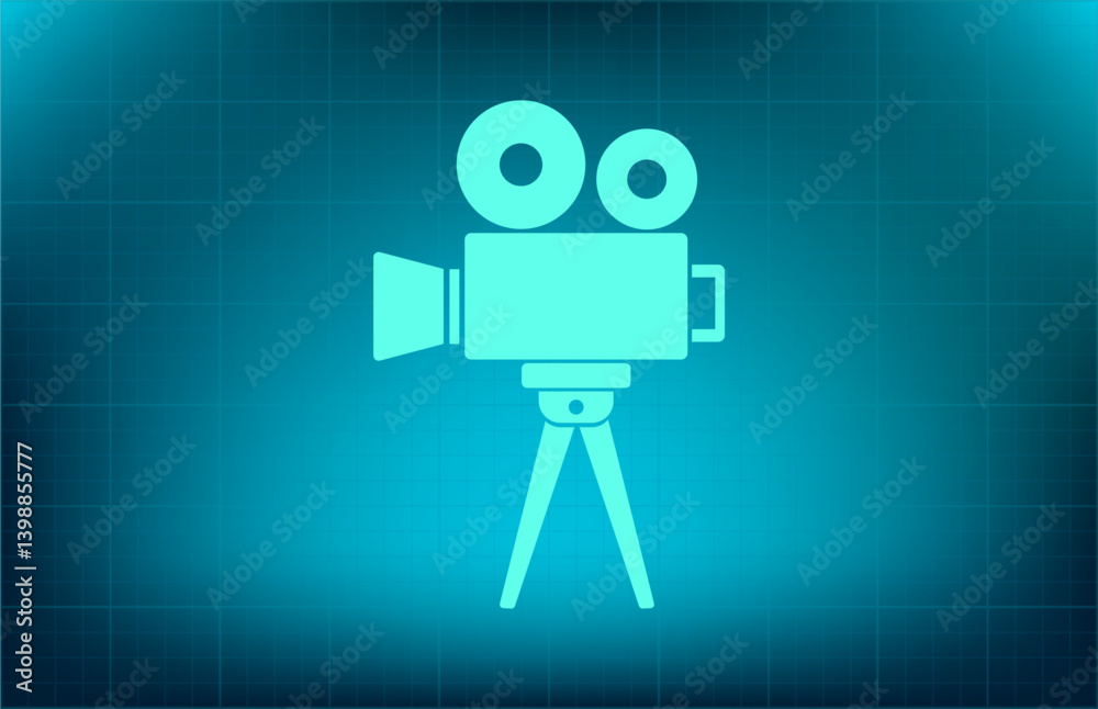 Vector icon on blue background with gradient Vector icon on blue background with gradient
