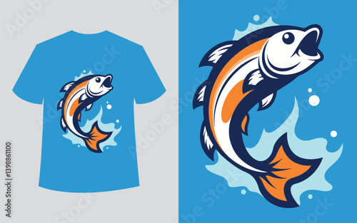 Fishing t shirt design