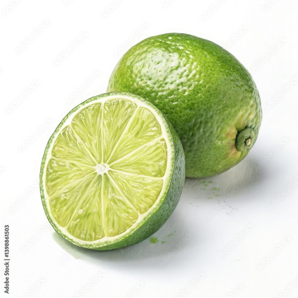 lime isolated on white background lime isolated on white background