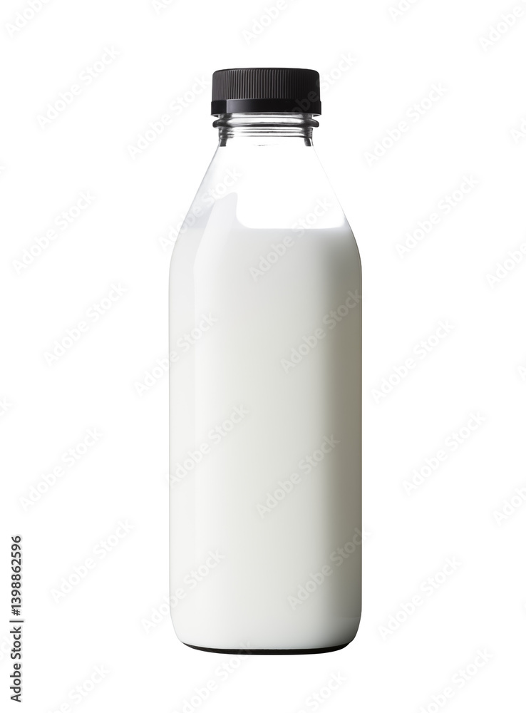 bottle of milk Milk bottle isolated on white and transparent background bottle of milk Milk bottle isolated on white and transparent background