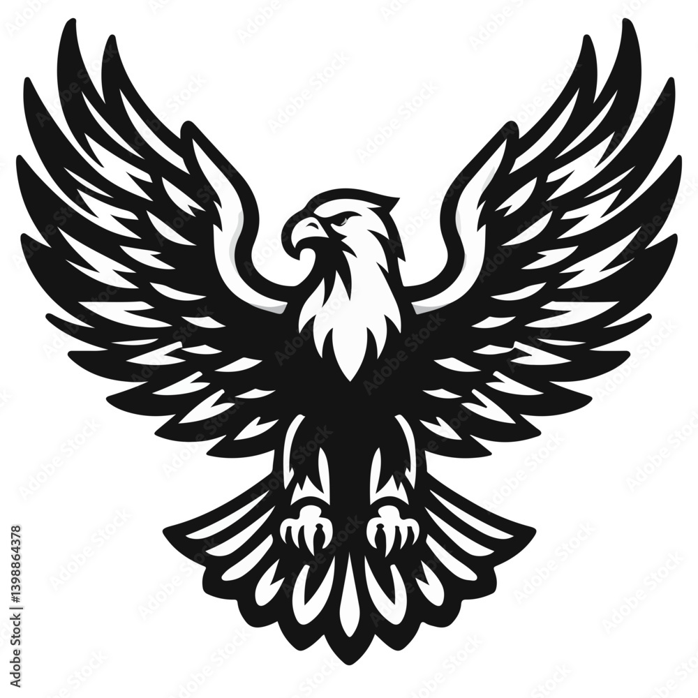 Fototapeta premium Monochrome Eagle Design