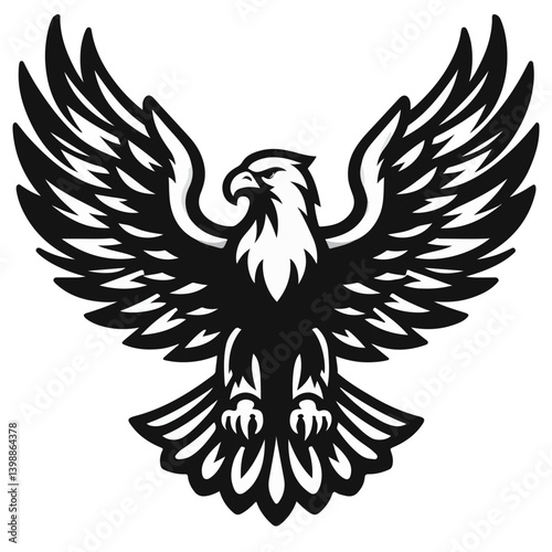 Monochrome Eagle Design
