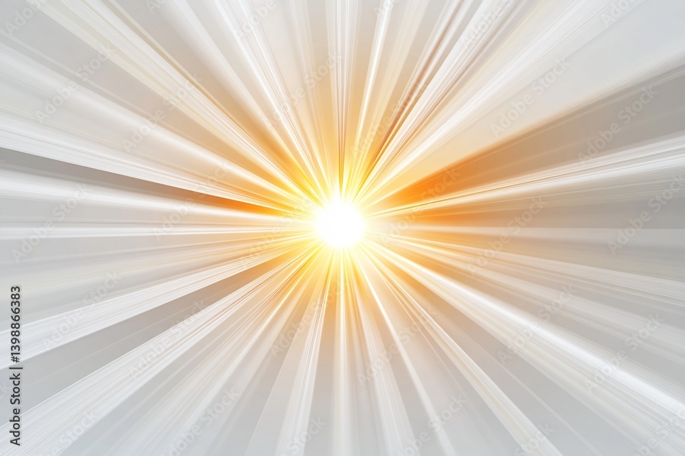 Obraz premium Radiating Light Pattern with Central Bright Point