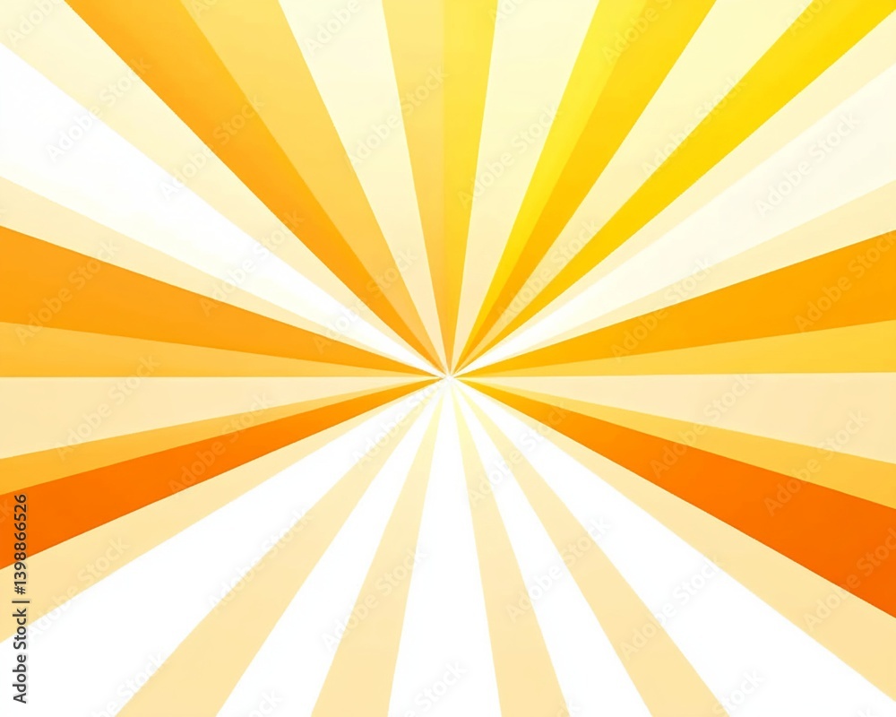 Fototapeta premium Radiating Lines in Yellow, Orange, and White