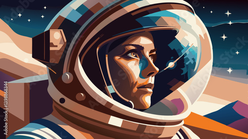 Retro astronaut art for sci-fi, games, tech, brand identity
Stylized comic-style astronaut portrait, useful for space events, sci-fi games, startup branding, or cosmic-themed marketing.