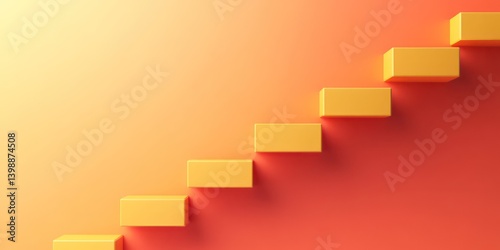 a graphic representation of a staircase with a focus on progression, success, and achievement