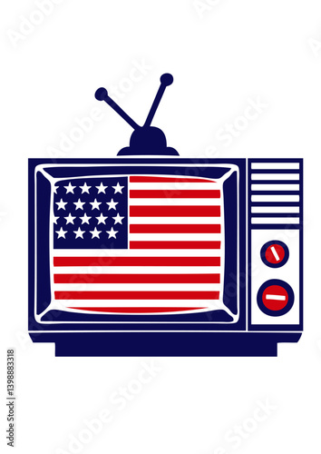 television americaine drapeau united state usa