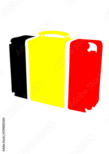 valise drapeau pays changer couleur belgique