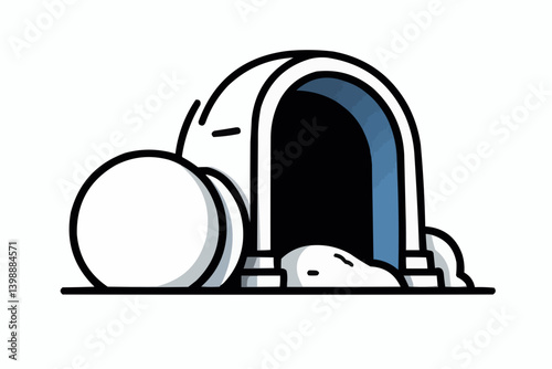 Open Tomb, Easter Symbol, Resurrection

