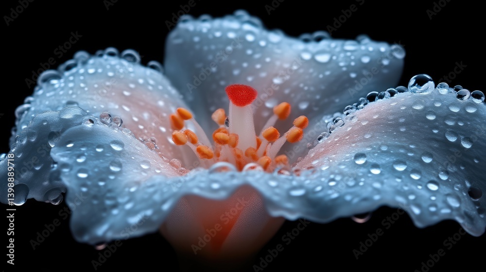 Fototapeta premium Delicate, dewy flower close-up