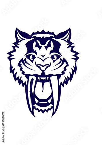 tigre grande dent feroce