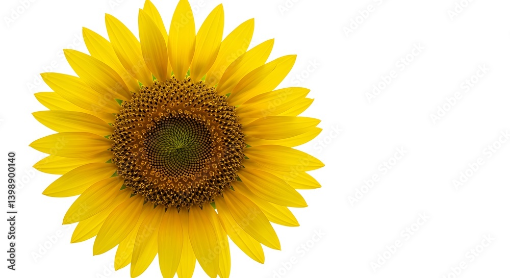 Fototapeta premium Perfect Symmetry of Sunflower Bloom 