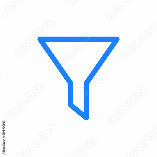 filter sort icon sign vector