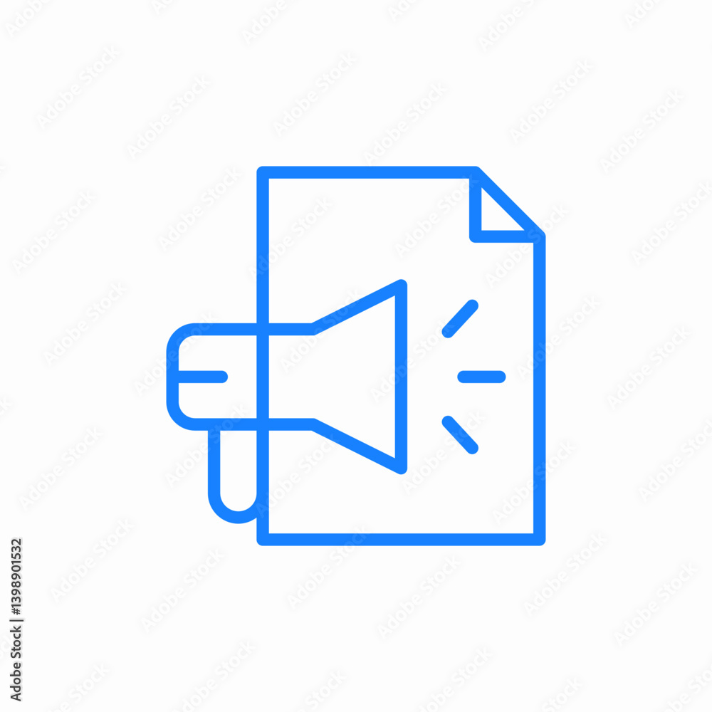 marketing campaign file icon sign vector