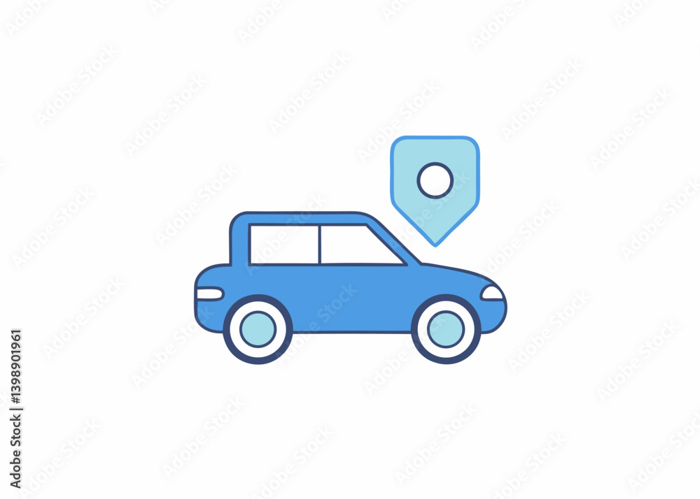 car icon smartphone icon location pin navigatio car icon smartphone icon location pin navigatio
