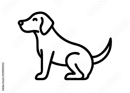dog. Icons of the twelve signs of the Chinese zodiac. New Year. 