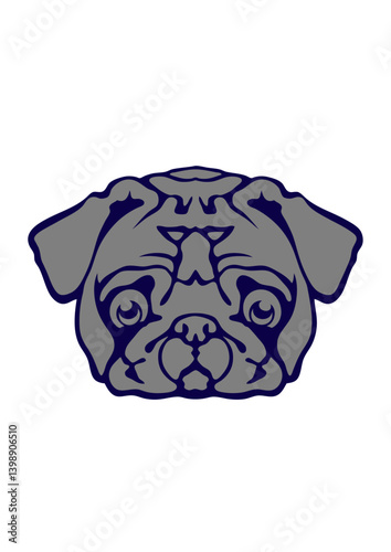 chien carlin triste dessin
