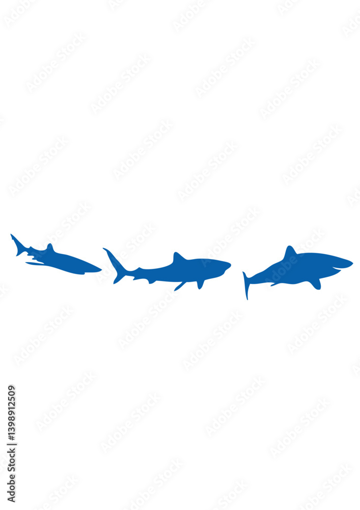 Obraz premium animation requin dessin