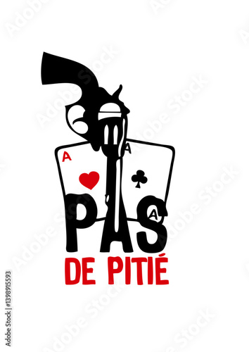 pistolet arme flingue revolver poker pas pitie