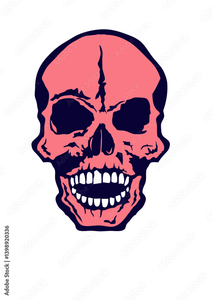 Fototapeta premium tete de mort gothique crane