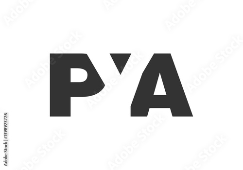 Free Download PYA logo design. Initial letter P Y A bold font style for tech startups, consulting, corporate branding. Creative company name, headlines typography identity, trendy logotype. - GFXLoad