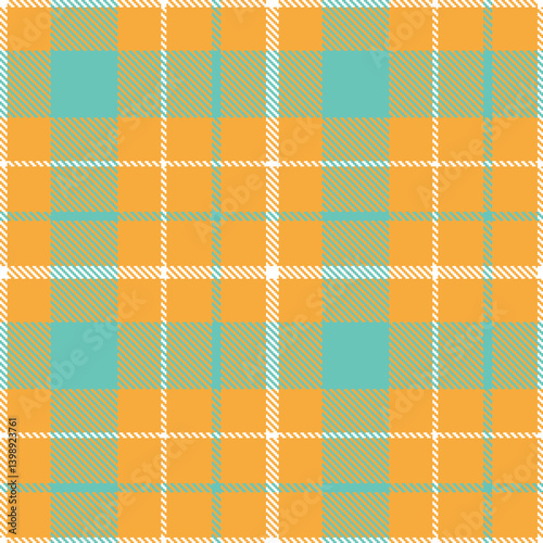 Light butterscotch and Neon white Seamless Tartan Fabric Design