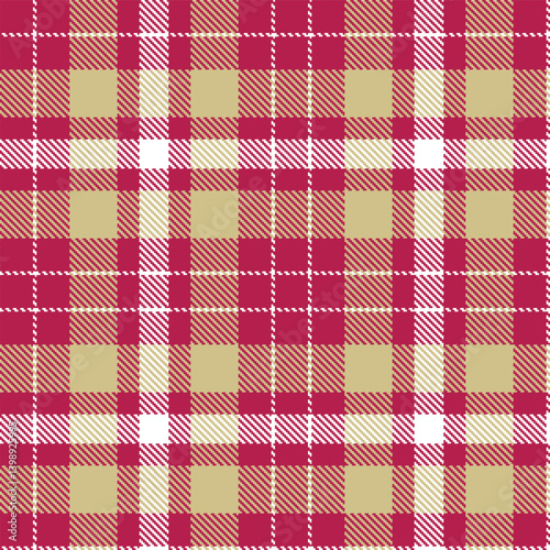 Wallpaper Mural Muted purplish red and Fire white Seamless Tartan Fabric Design Torontodigital.ca