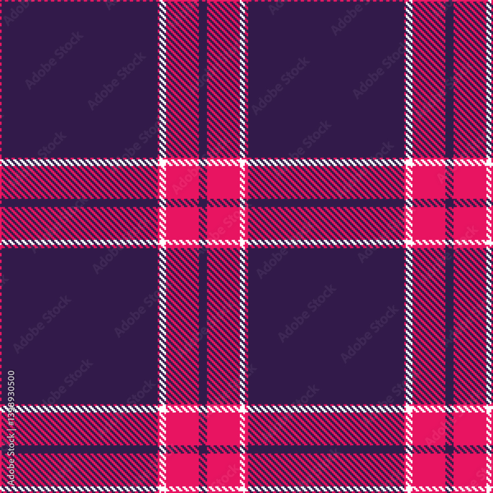 Bright cerise Tartan patterns fabric texture. Elegant Metallic dark purple Seamless Tartan Bright cerise Tartan patterns fabric texture. Elegant Metallic dark purple Seamless Tartan