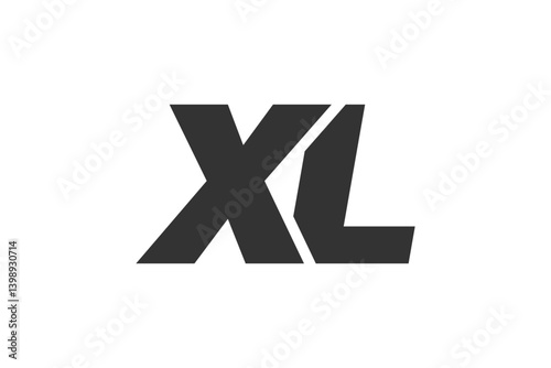 XL Techno Editable Font Logo For Corporate Branding. Bold, Futuristic Design With Unique Typographic Ideas. Minimal Custom Type And Dynamic Letter