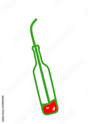 bouteille paille