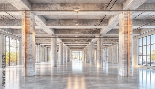 Empty Industrial Loft Space