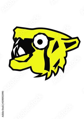 tigre design animaux forme