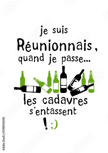 reunionnais cadavre entasse bouteille biere humour alcool