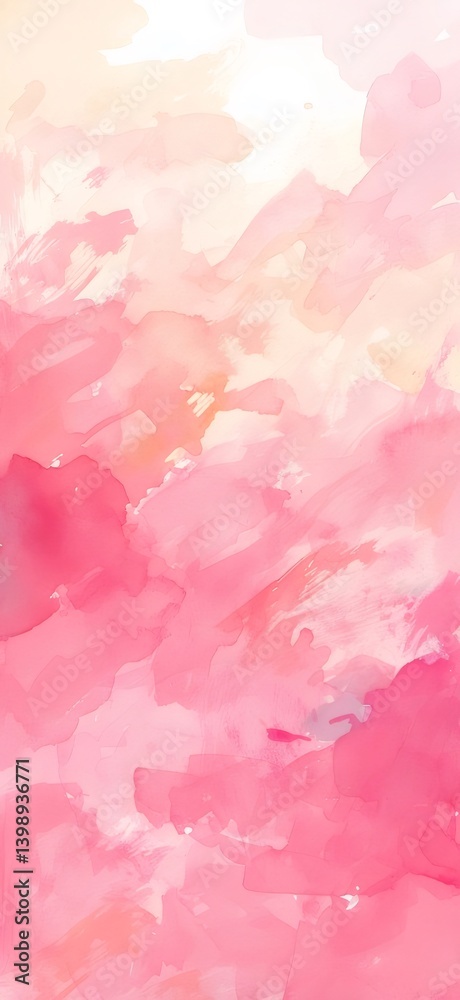Abstract Watercolor Painting With Shades Of Pink And Peach Colors Creating A Soft And Artistic Background Abstract Watercolor Painting With Shades Of Pink And Peach Colors Creating A Soft And Artistic Background