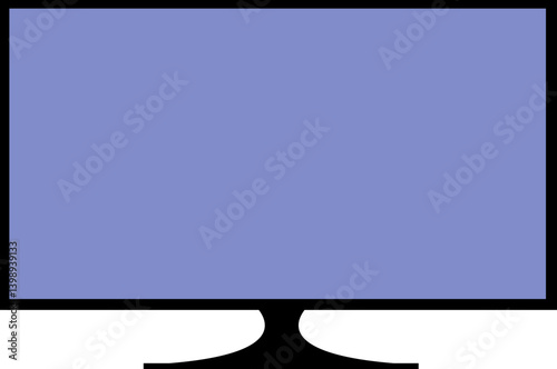 TV flat screen lcd or oled blank monitor