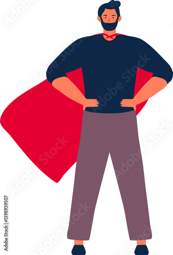 Happy Fathers day Dad in superhero costume