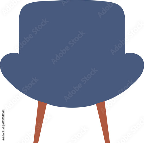 Cozy armchair Soft upholstery chair comfortable seat furniture