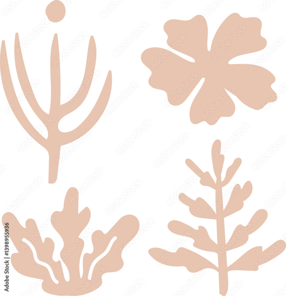 Obraz premium Abstract Botanical Shapes