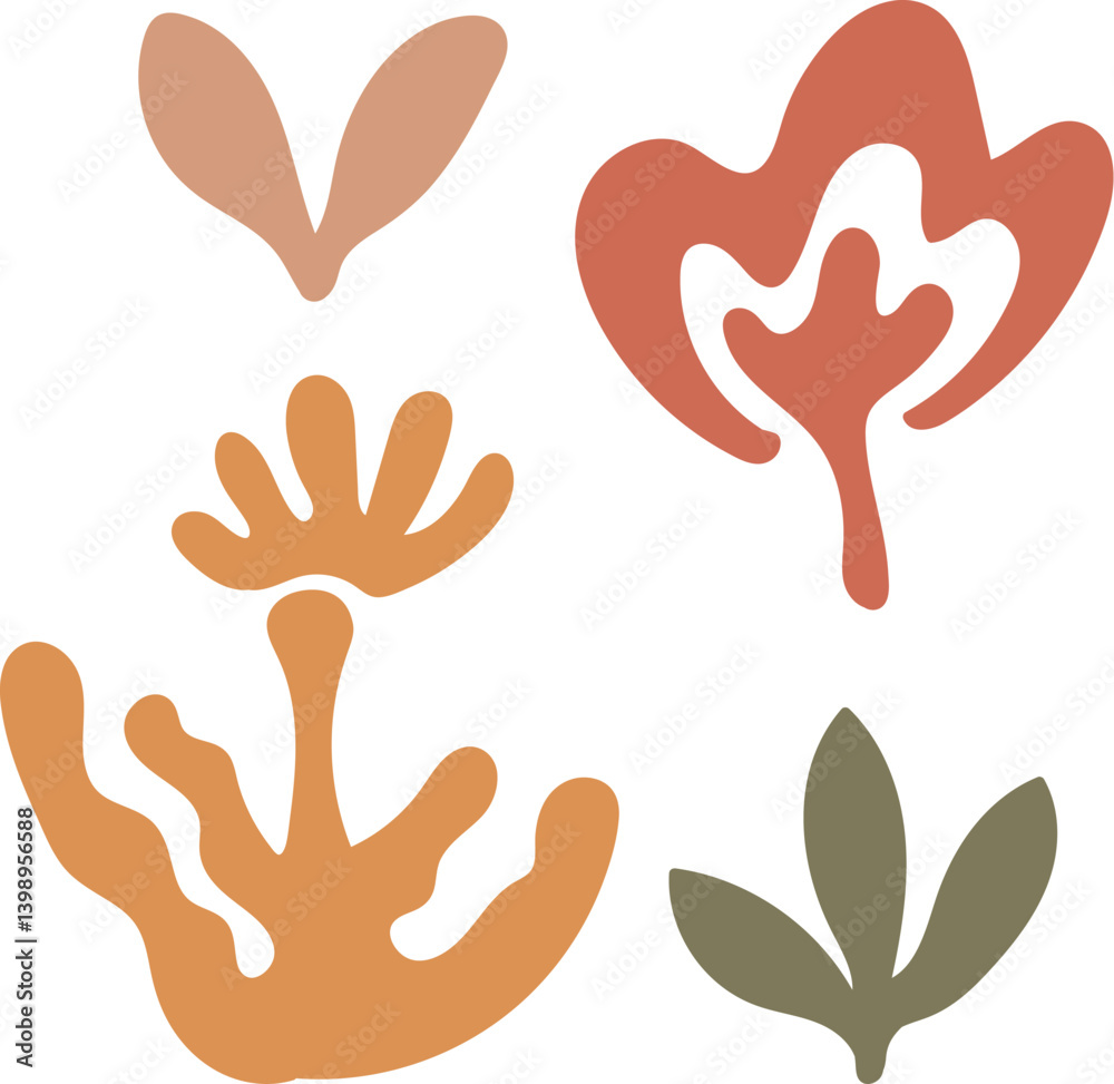 Obraz premium Abstract Botanical Shapes