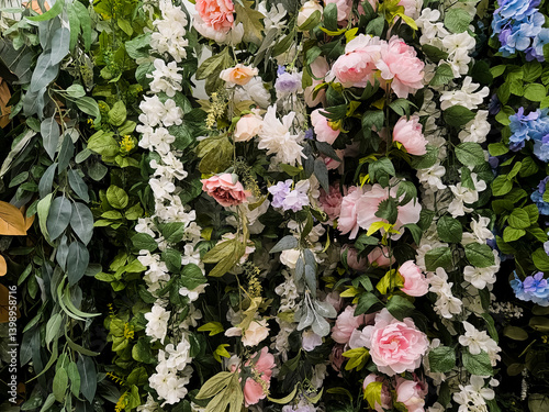 Flower spring backdrop floral bouquets