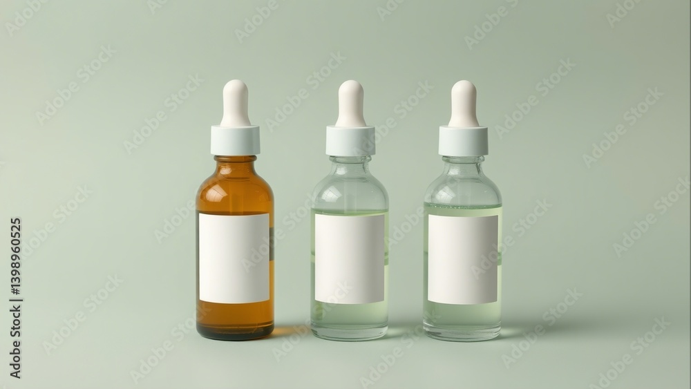 Unbranded Skincare Serum Bottles with Blank Labels for Beauty Brand Customization Unbranded Skincare Serum Bottles with Blank Labels for Beauty Brand Customization