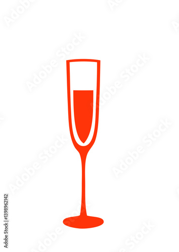 verre champagne flute dessin