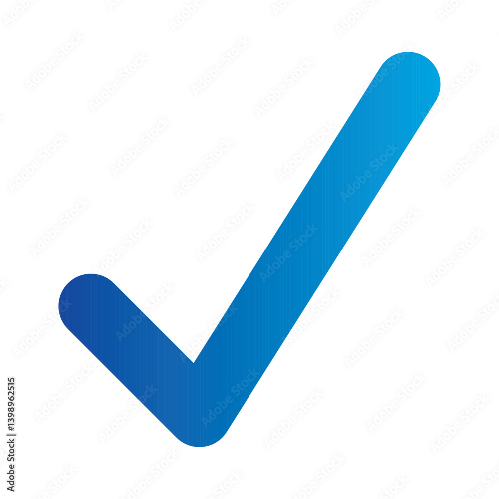 Blue positive vote button with checkmark accept complete task badge vector illustration. Success confirmation logotype keypad agree approved check mark. Done checkbox. Tick button emoji icon. Blue positive vote button with checkmark accept complete task badge vector illustration. Success confirmation logotype keypad agree approved check mark. Done checkbox. Tick button emoji icon.