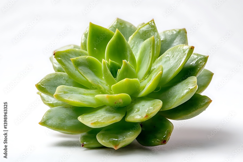 Bright Succulent Leaves White Isolated Scene
Bright Succulent Leaves White Isolated Scene