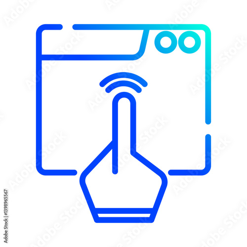 Obraz na płótnie Click icon w salonie