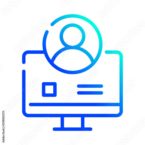 Obraz na płótnie User icon w salonie