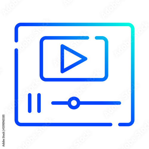 Obraz na płótnie Play Button icon w salonie