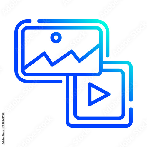 Obraz na płótnie Video icon w salonie