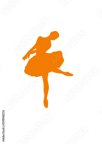danseuse de ballet classique dessin logo
