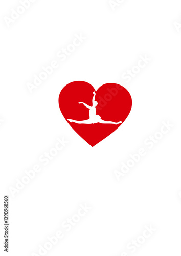 love coeur danseuse de ballet danse classique